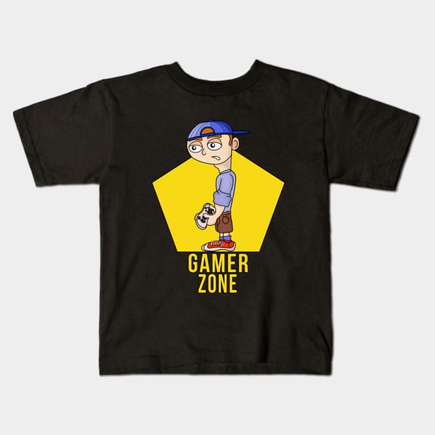 Gamer Zone Kids T-Shirt by DiegoCarvalho